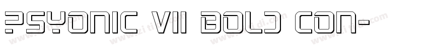 PsYonic VII Bold Con字体转换